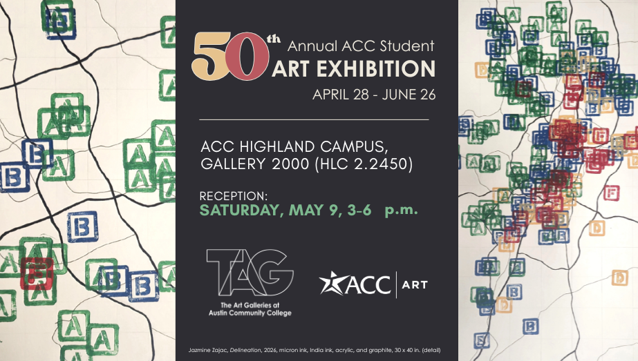 May 9 2026 – 50th Annual ACC Student Art Exhibition | Award Ceremony & Reception