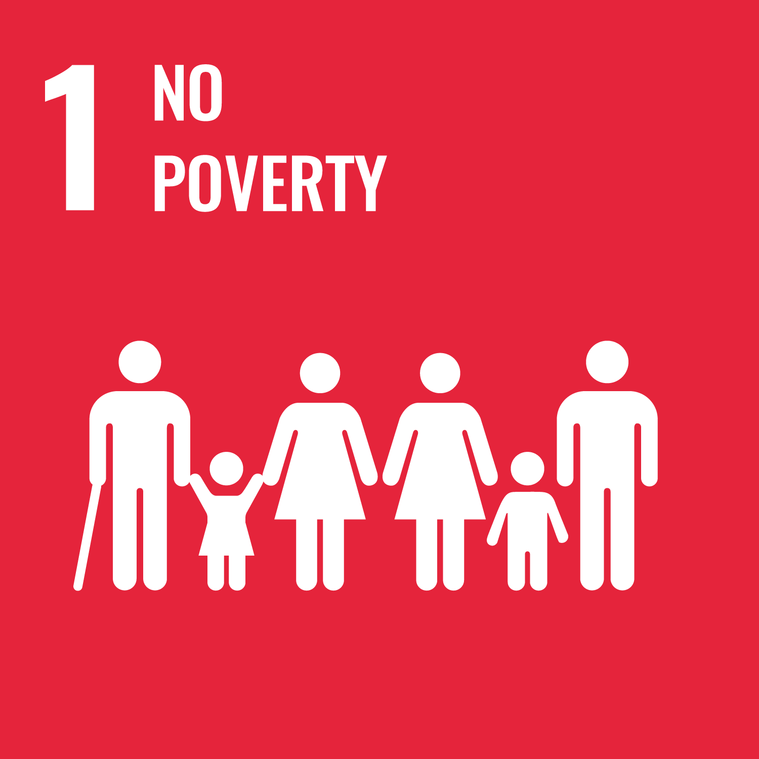 Icon for Goal 1, No Poverty
